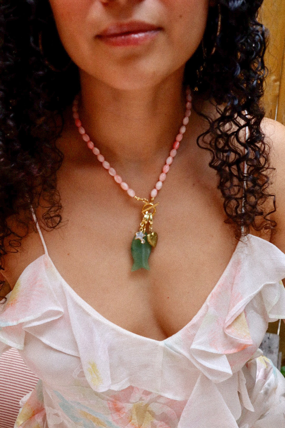 Custom Beaded Charm Necklace