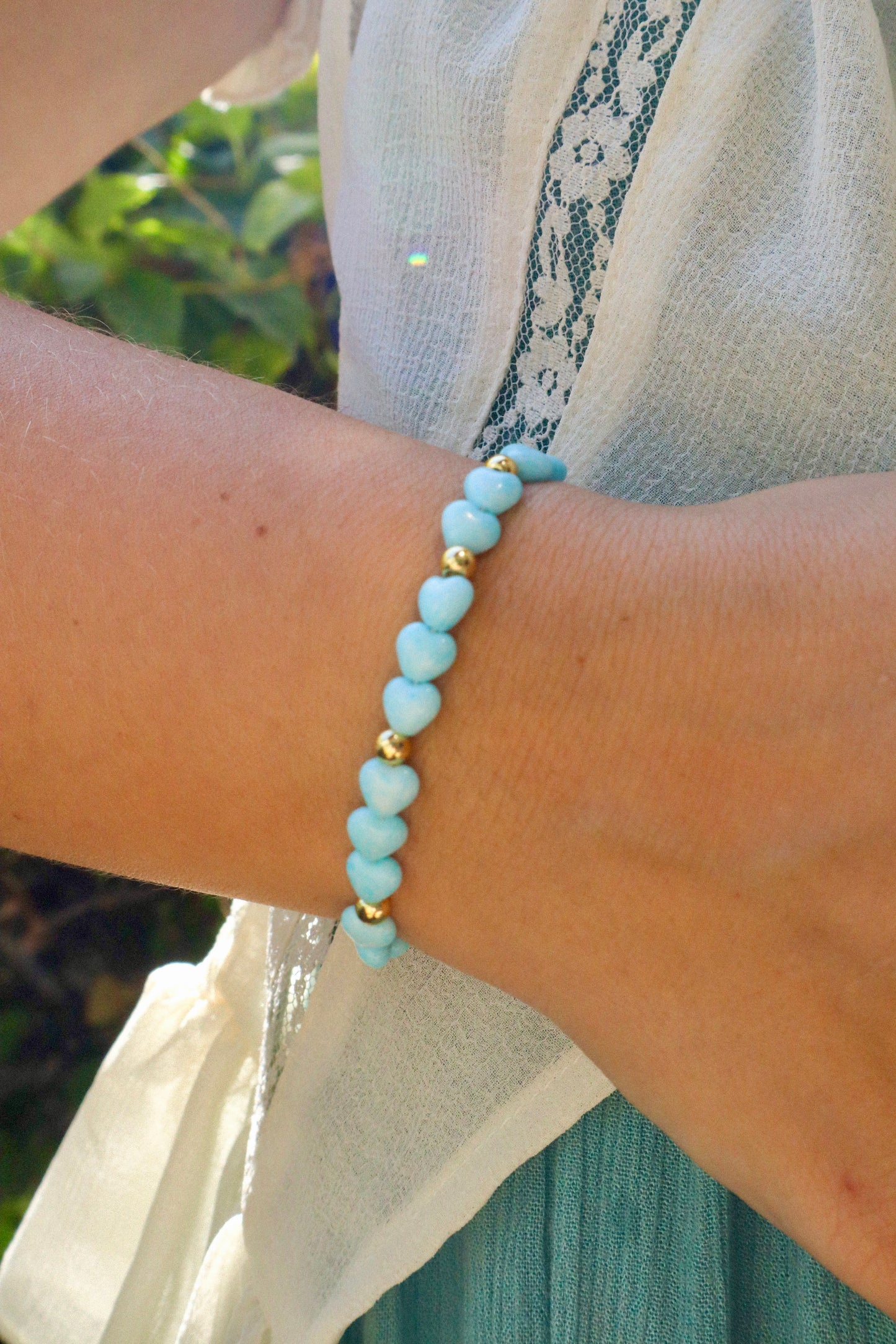 Enchanted Hearts Stretch Bracelet