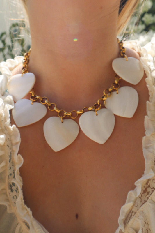 Serenade Hearts Charm Necklace