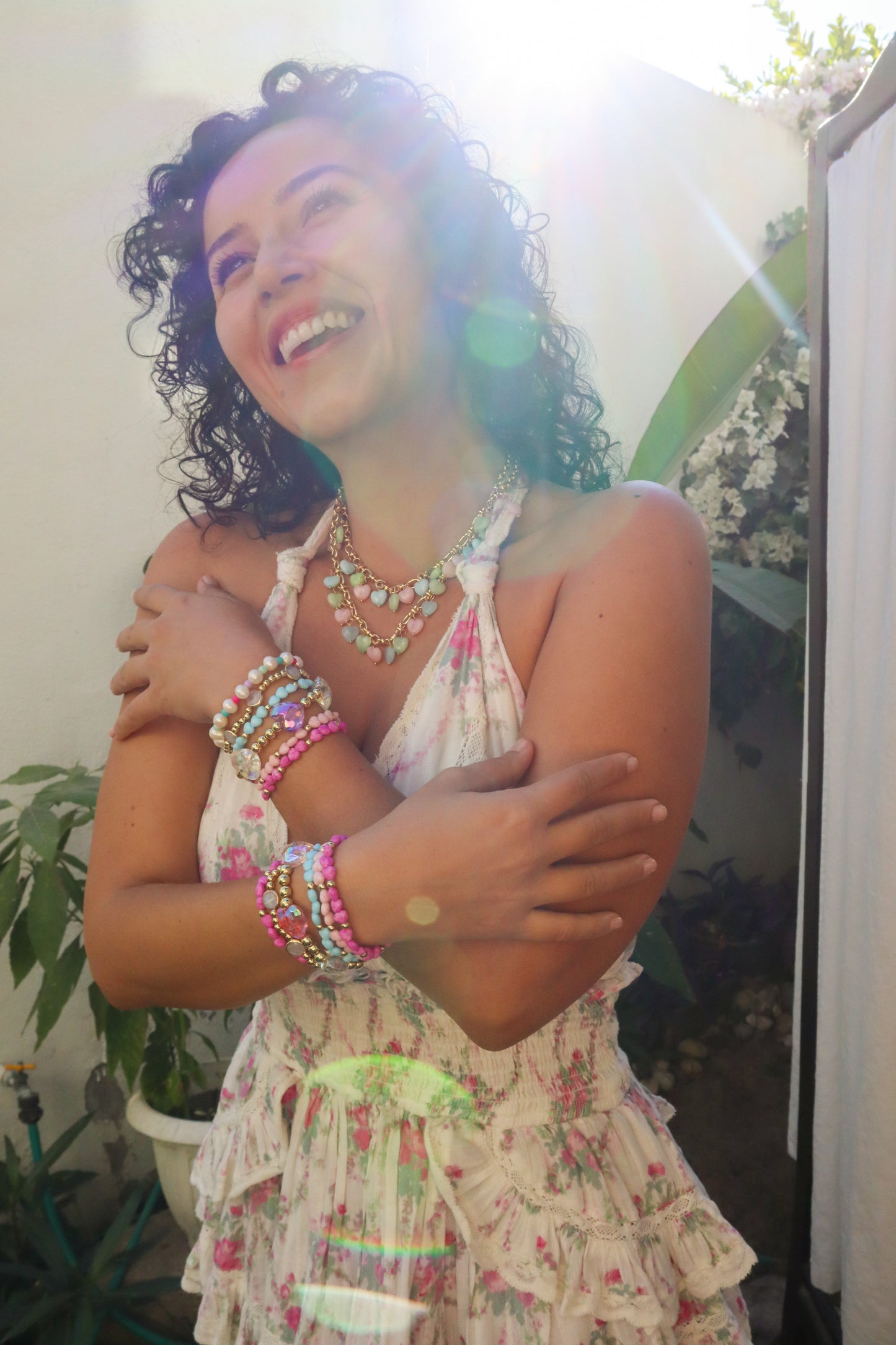 Candy Meadow Hearts Necklace
