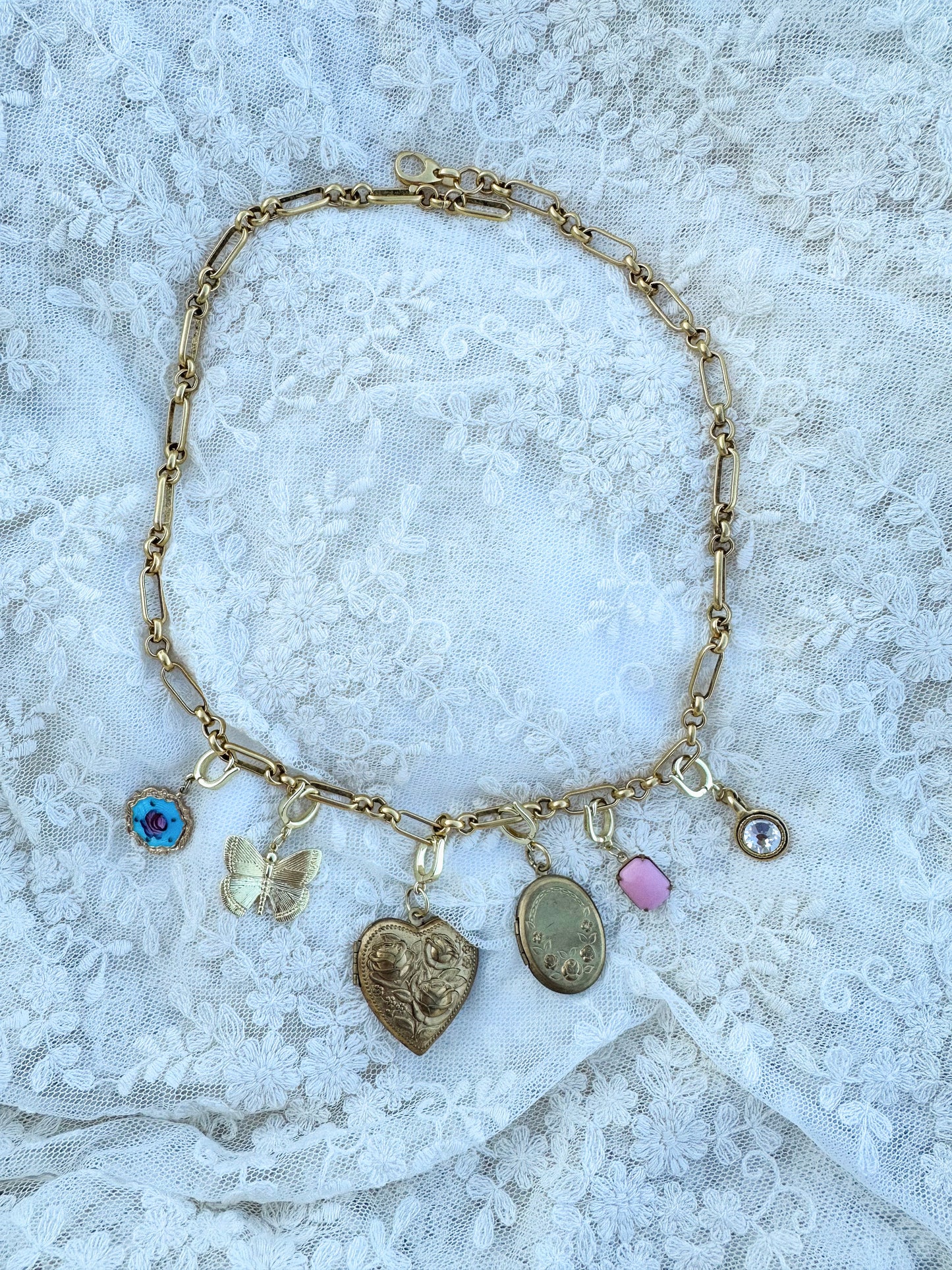 Custom Antique Gold Plated Necklace