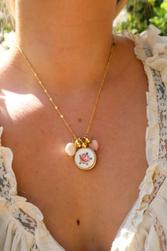 Ethereal Bloom Charm Necklace