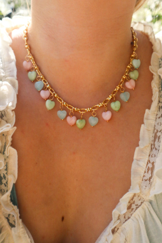 Candy Meadow Hearts Necklace