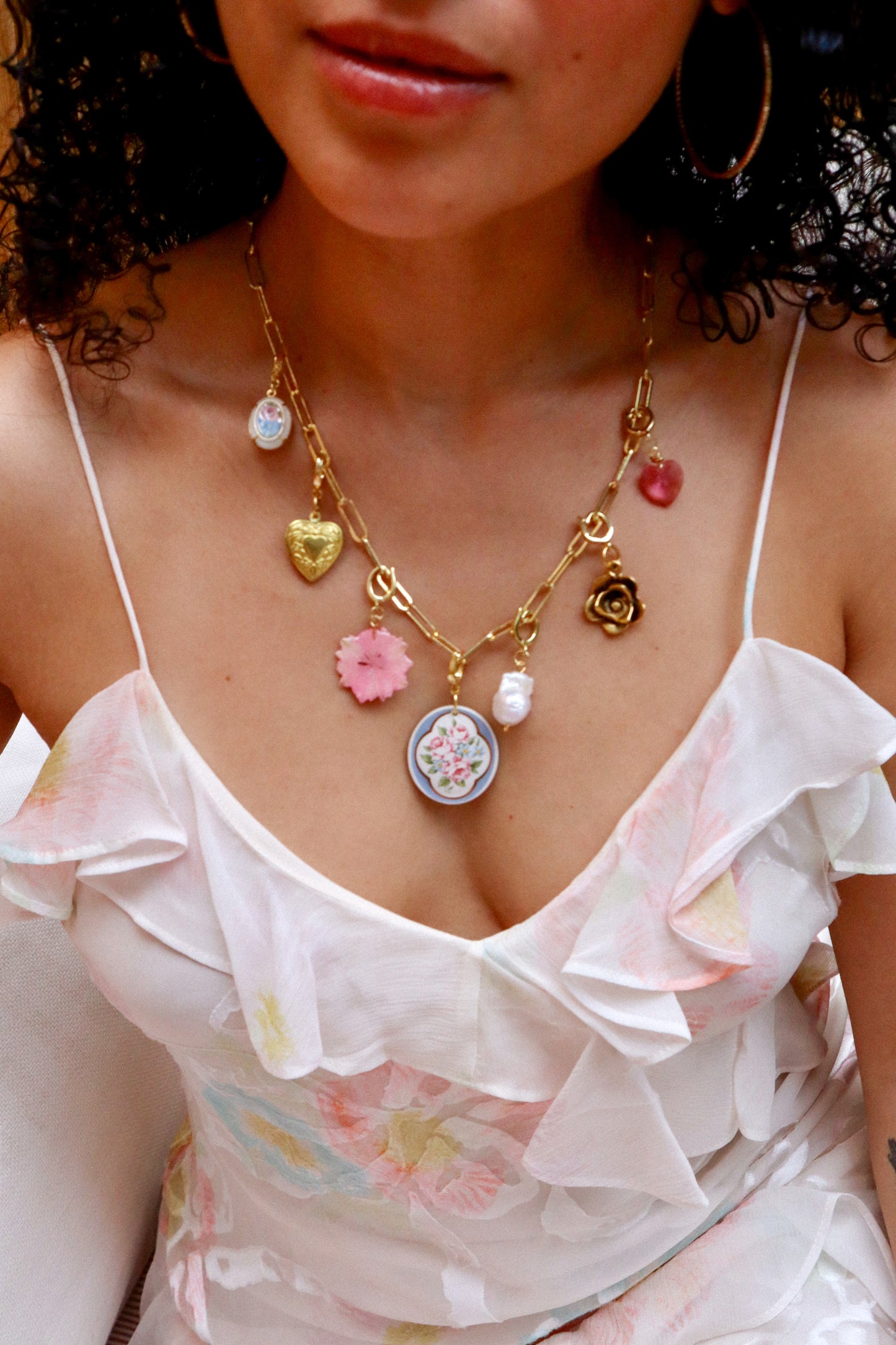 Custom Gold Filled Charm Necklace