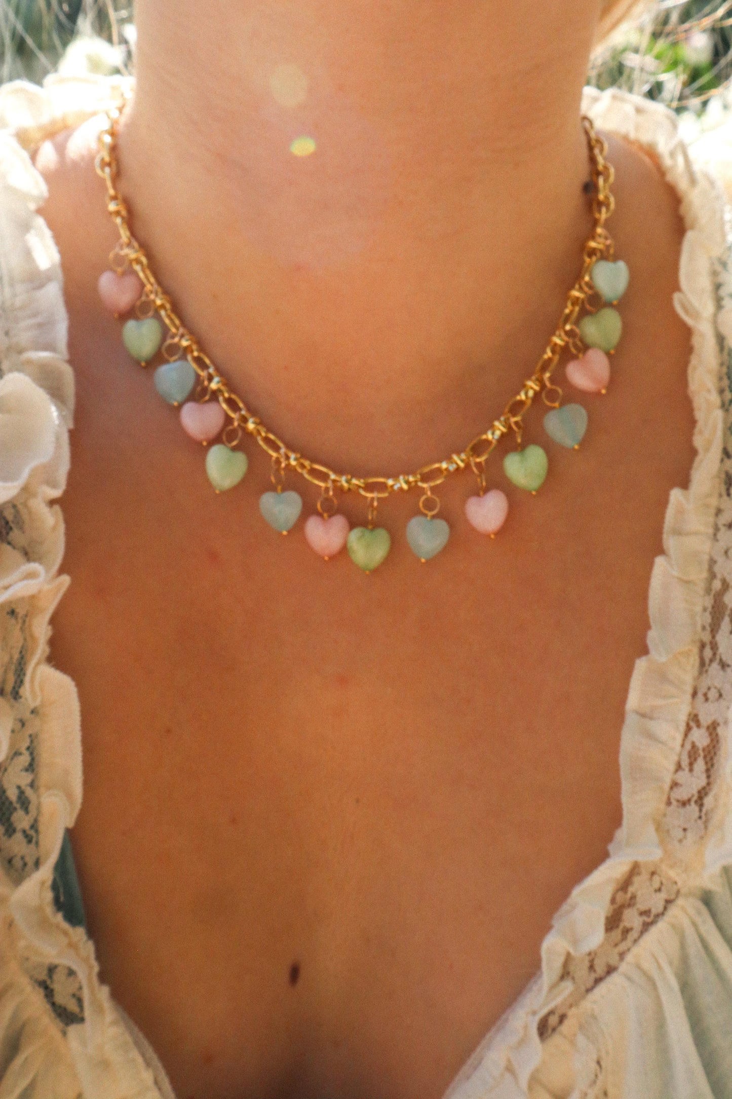 Candy Meadow Hearts Necklace