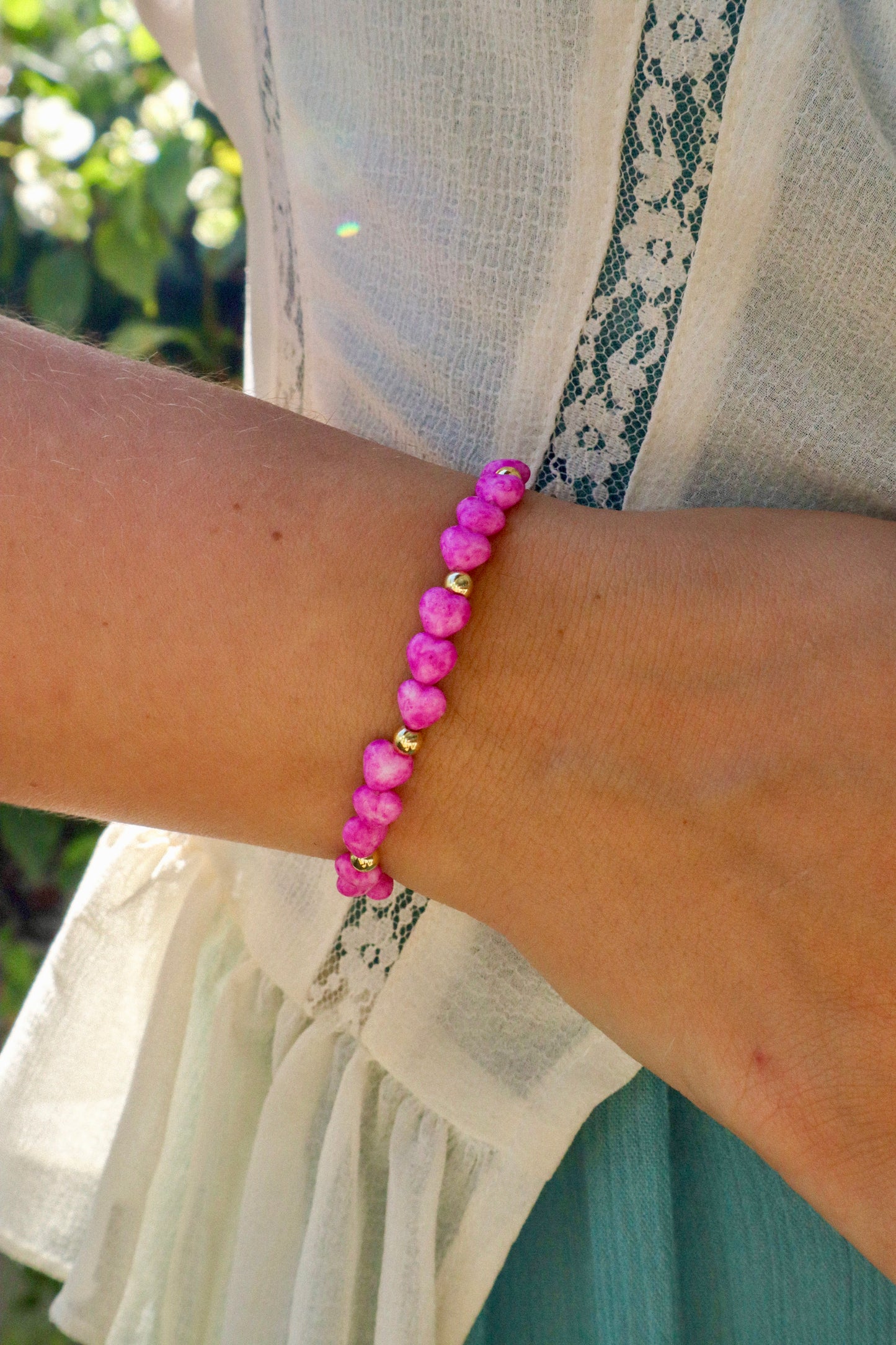 Enchanted Hearts Stretch Bracelet