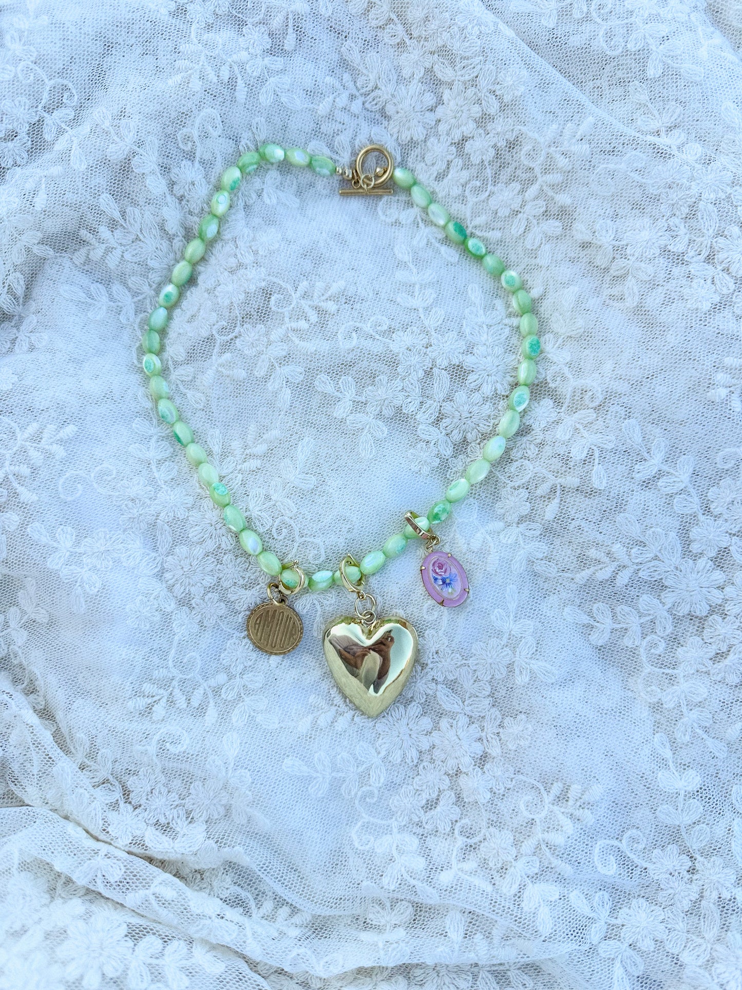 Custom Beaded Charm Necklace