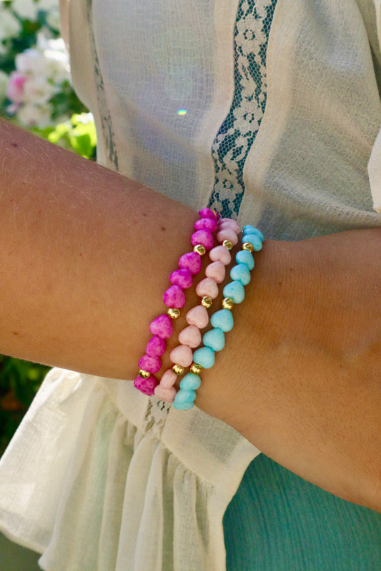 Enchanted Hearts Stretch Bracelet