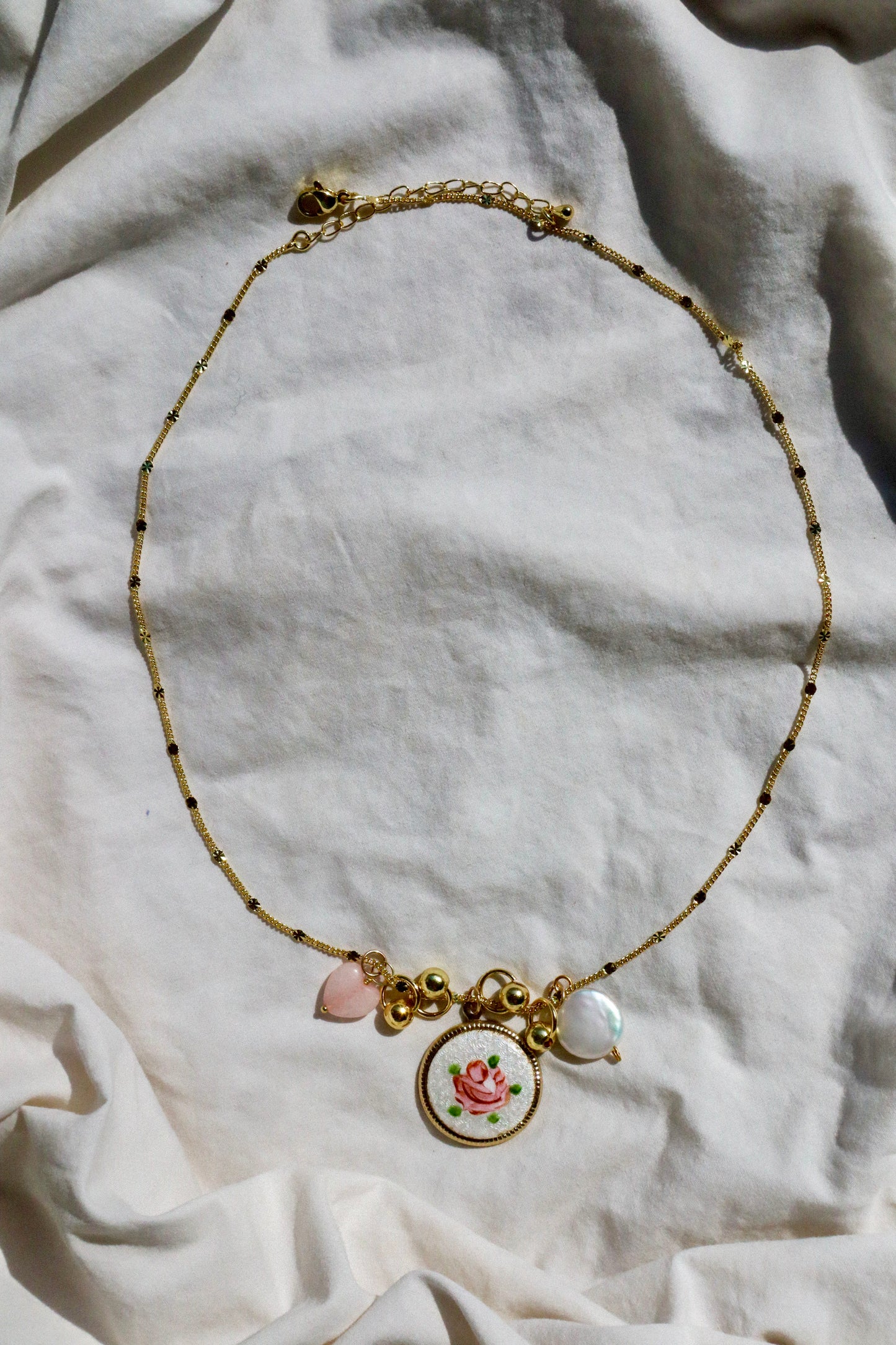 Ethereal Bloom Charm Necklace