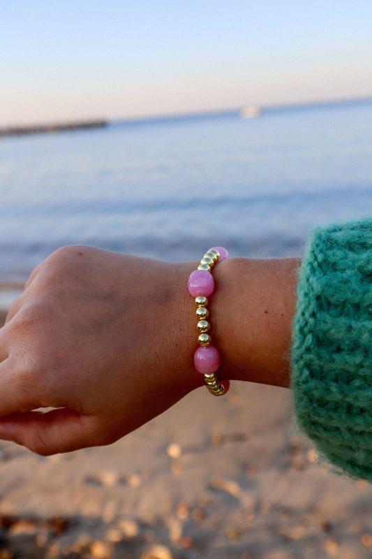 Lily Vintage Beads Stretch Bracelet