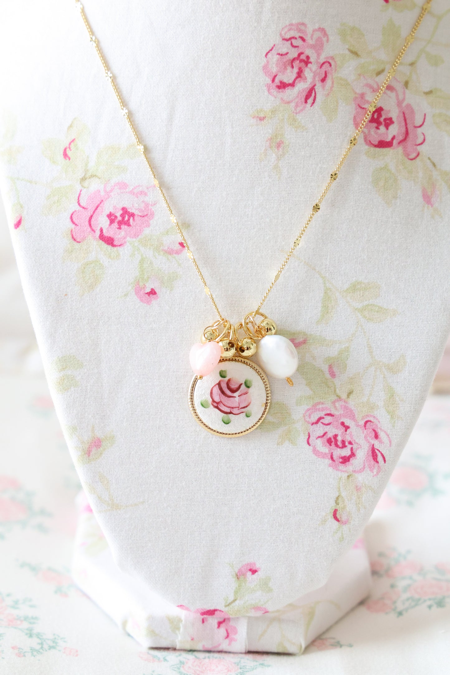 Ethereal Bloom Charm Necklace