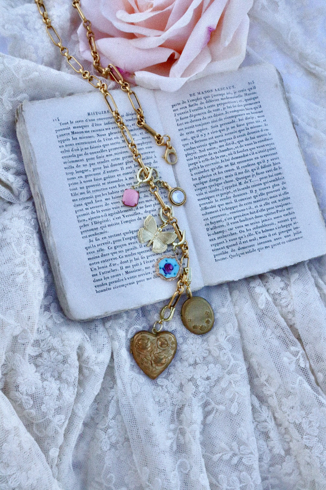 Custom Antique Gold Plated Necklace