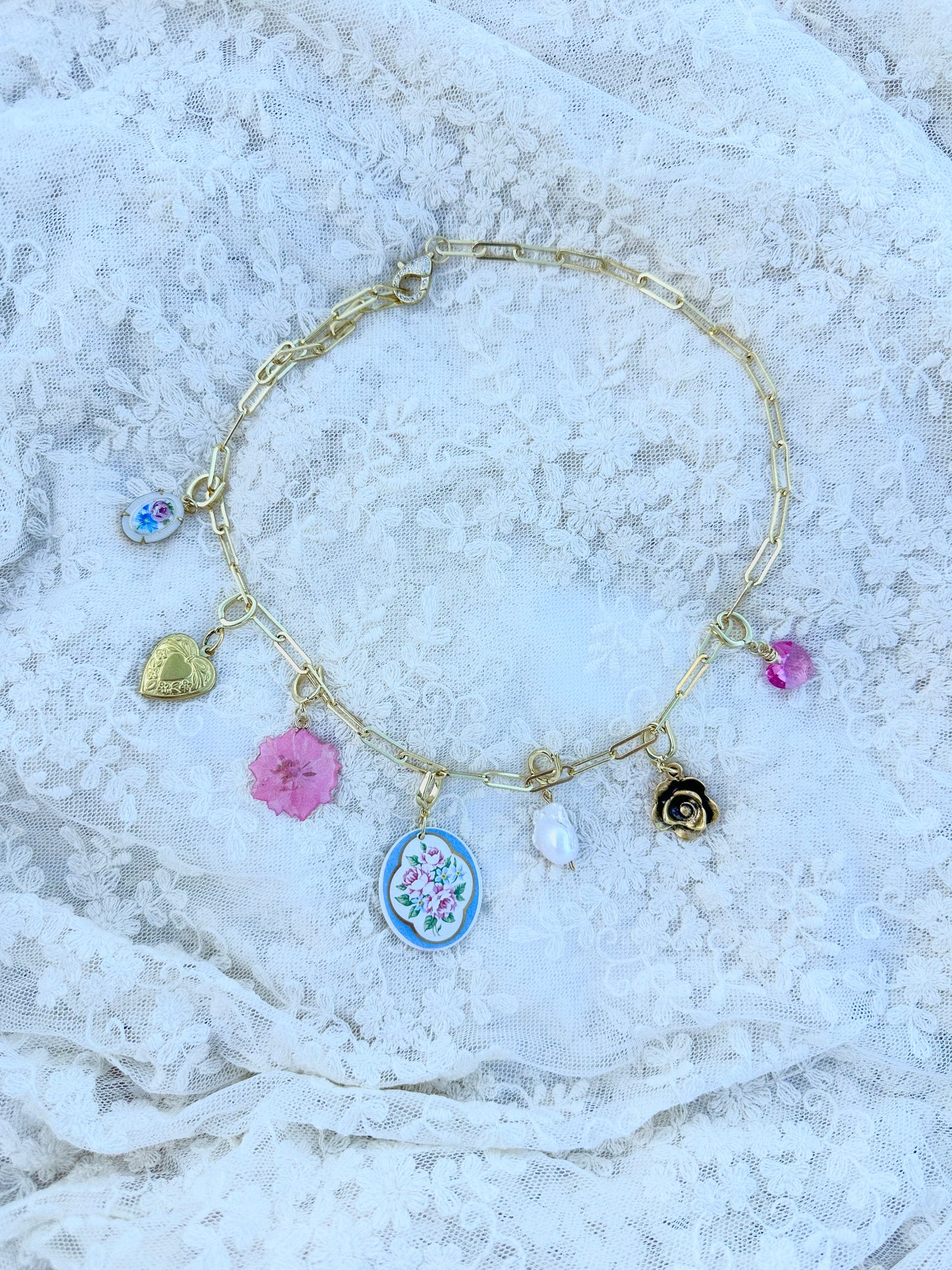Custom Gold Filled Charm Necklace