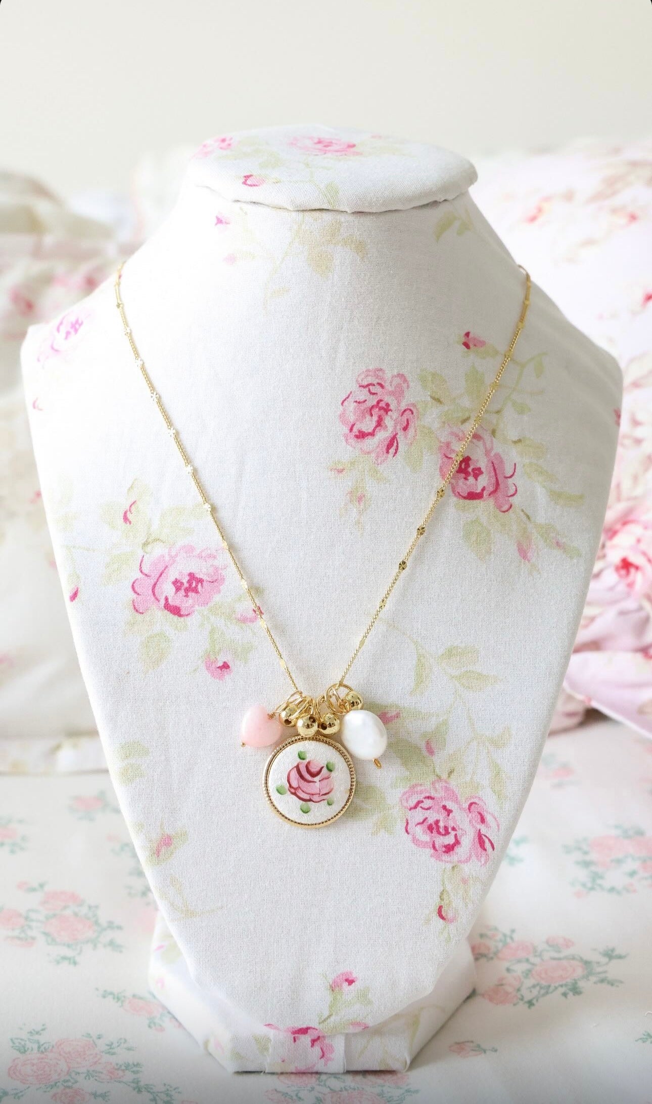 Ethereal Bloom Charm Necklace
