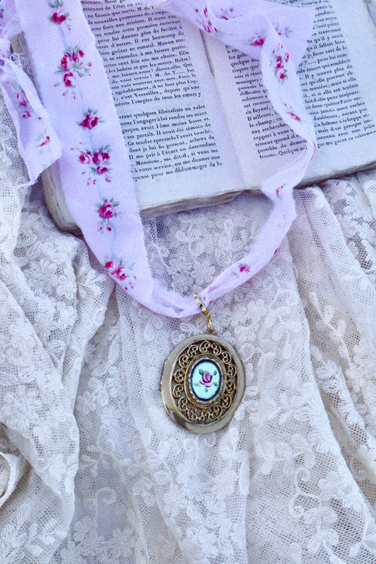 Custom Fabric Charm Necklace