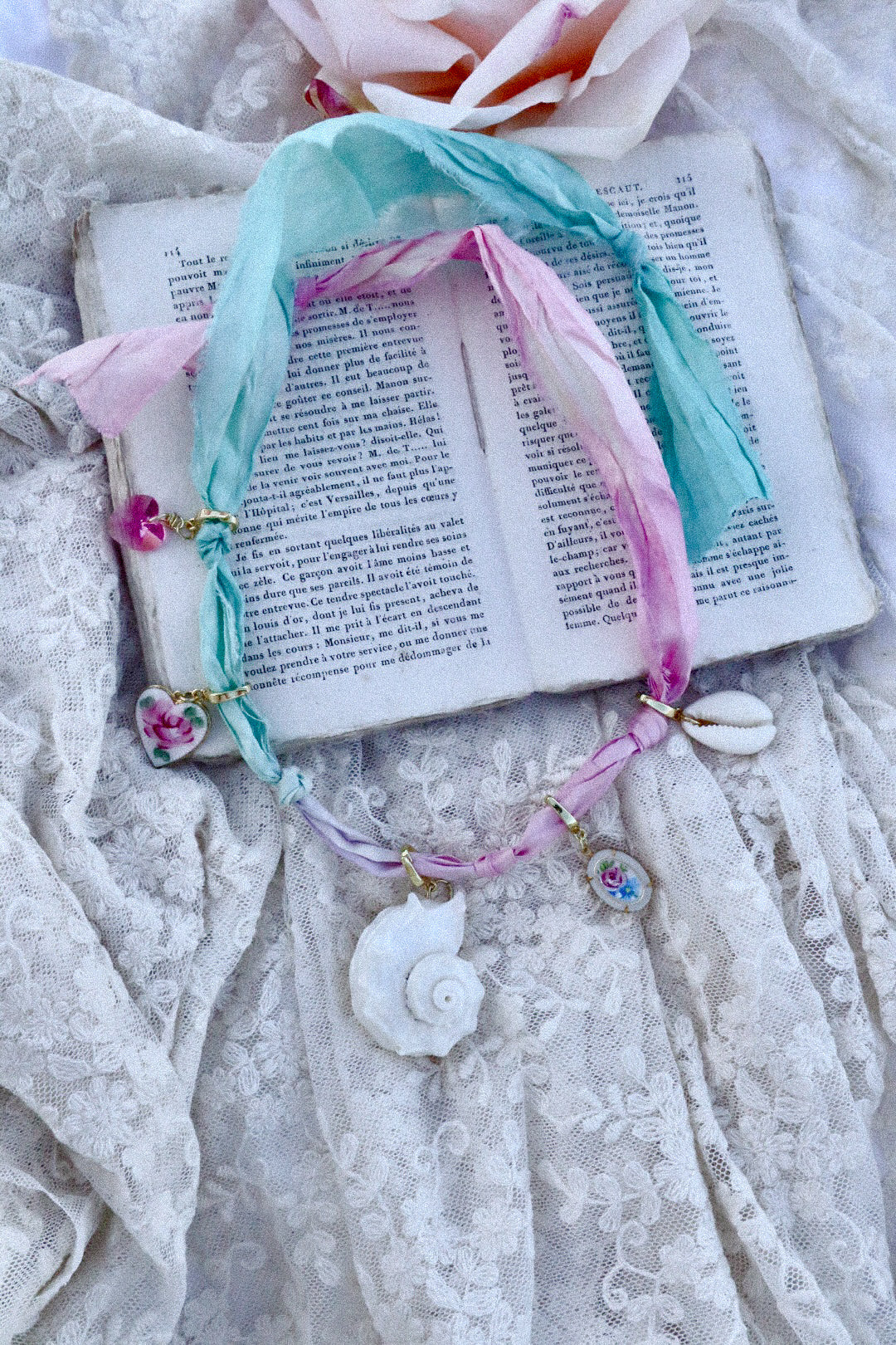 Custom Fabric Charm Necklace