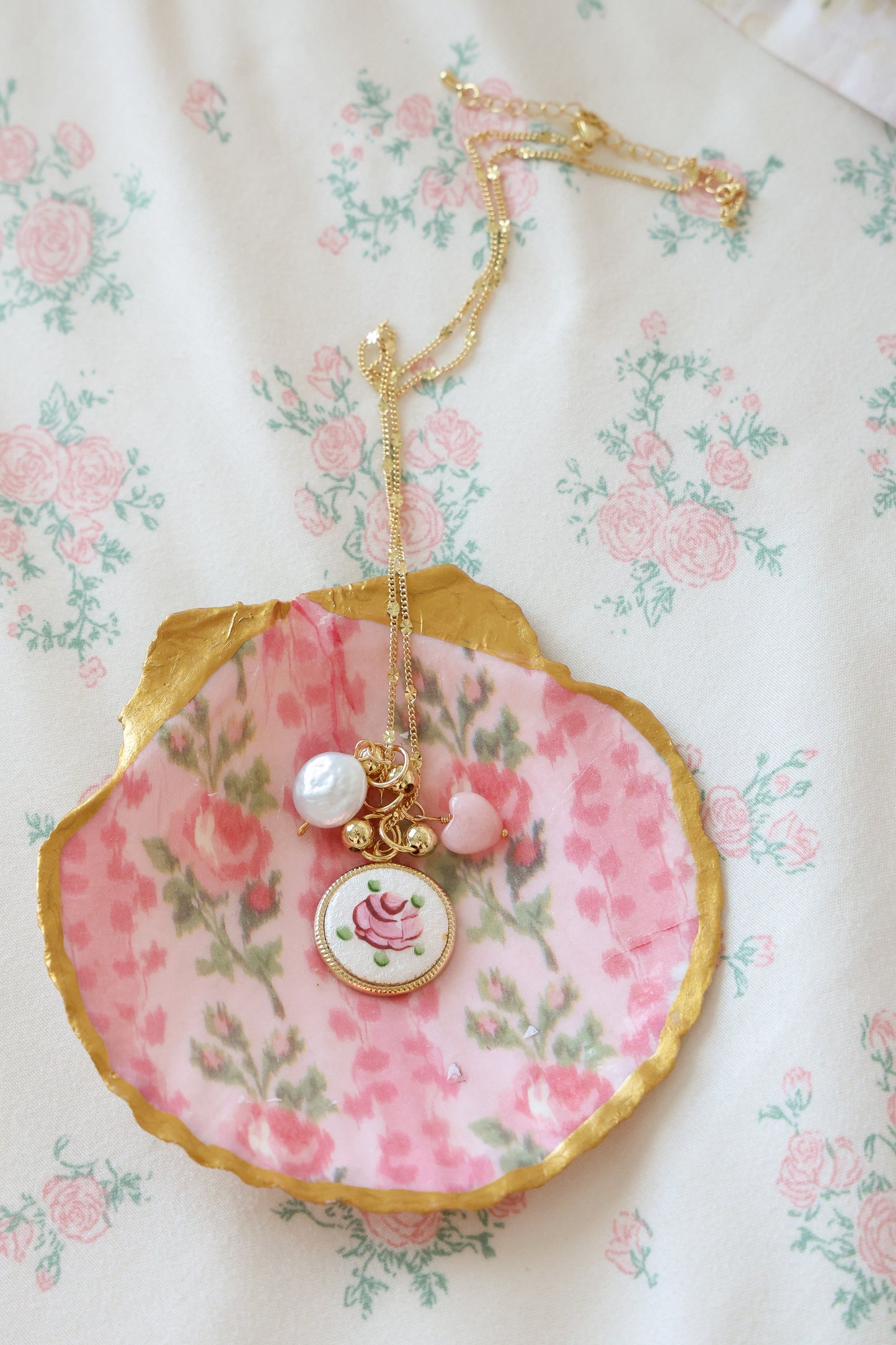 Ethereal Bloom Charm Necklace