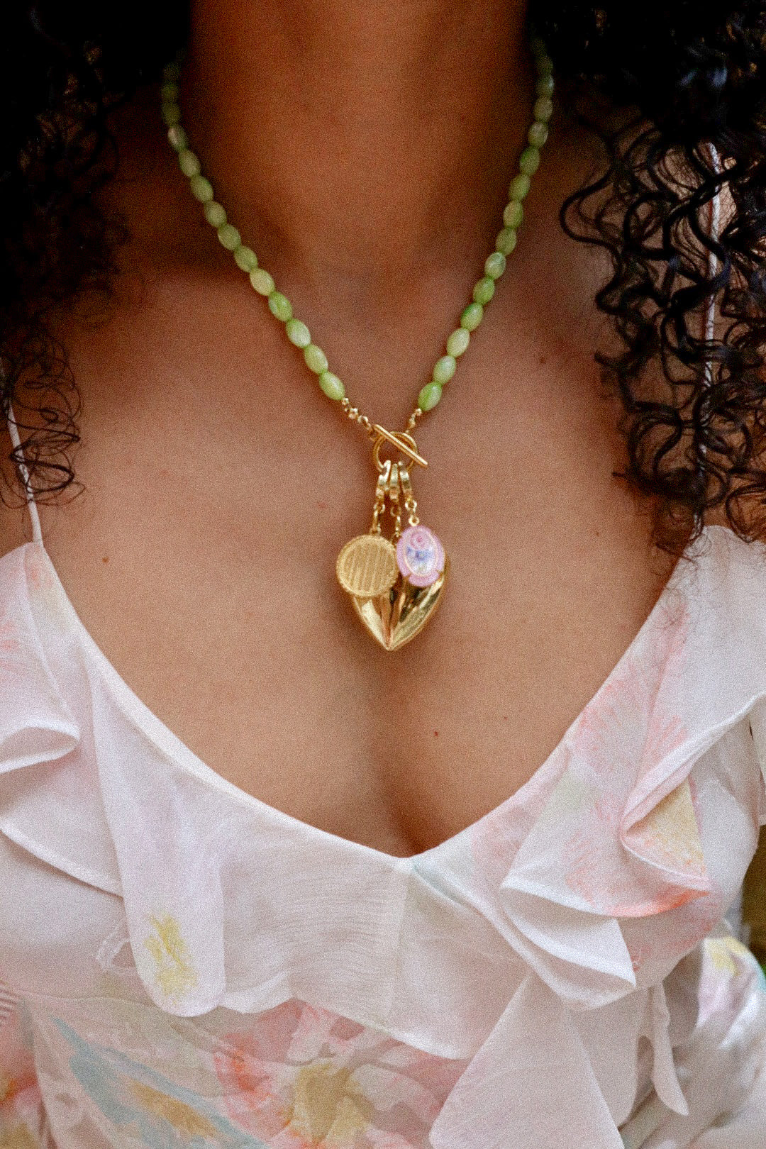Custom Beaded Charm Necklace