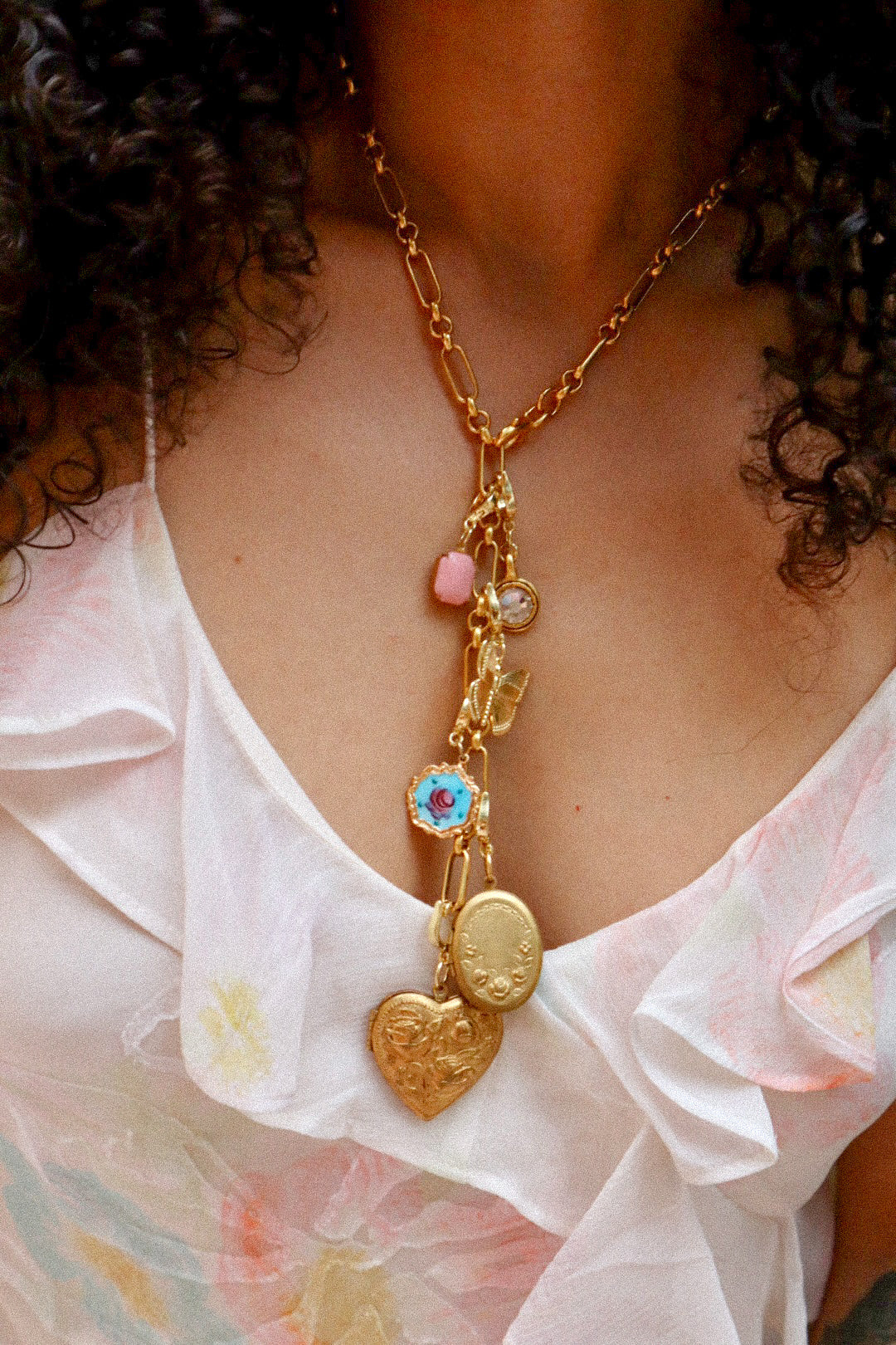 Custom Antique Gold Plated Necklace