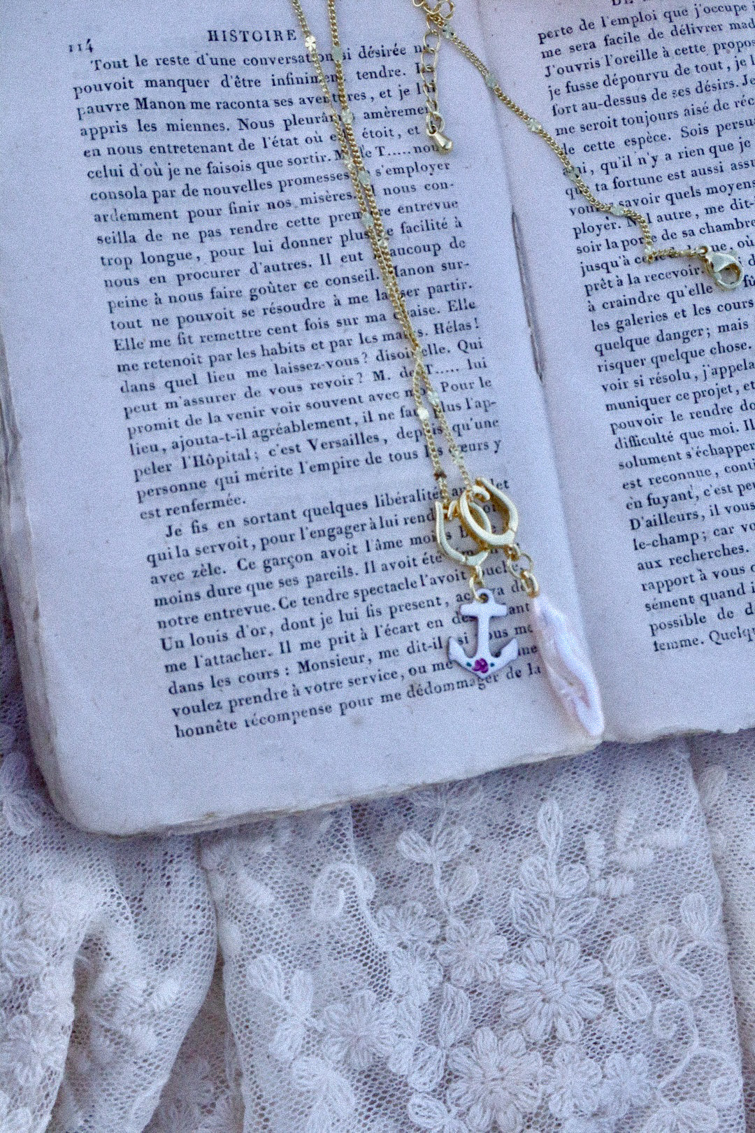2 Charms Dainty Gold Filled Necklace