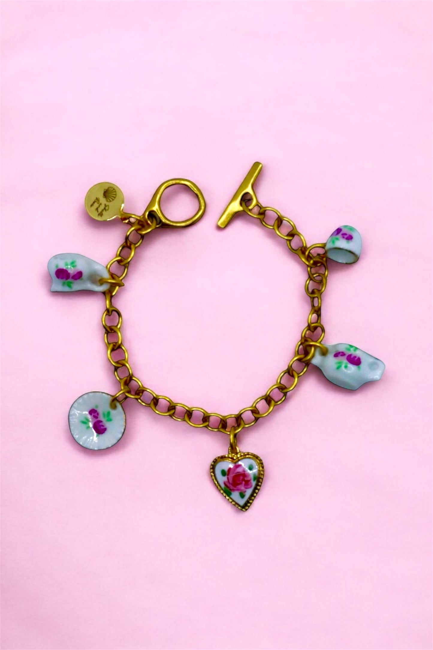 Vintage Tea Party Charm Bracelet