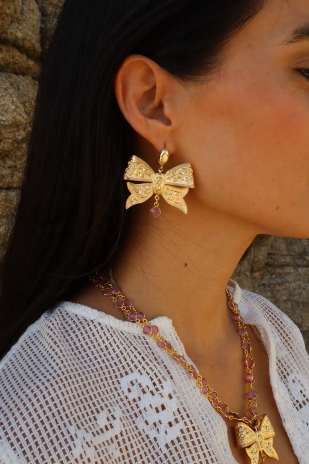 Rosé Riviera Earrings