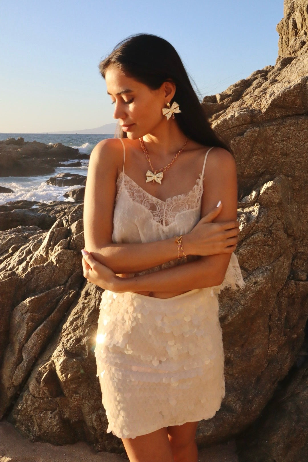 Rosé Riviera Earrings