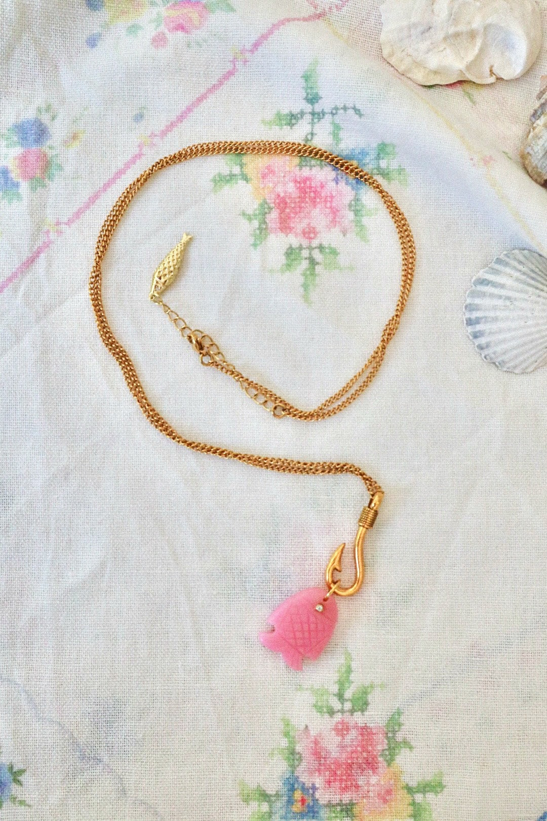 Hooked on You Fish Necklace