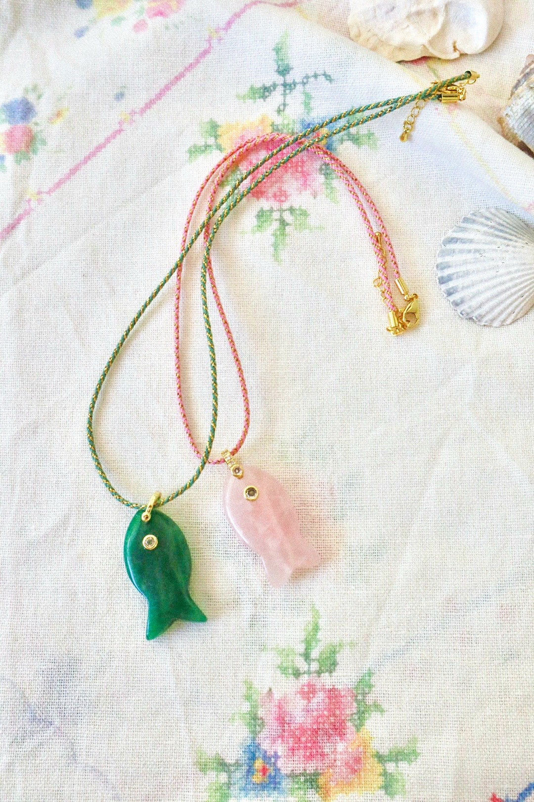Pink Guava Fish Necklace