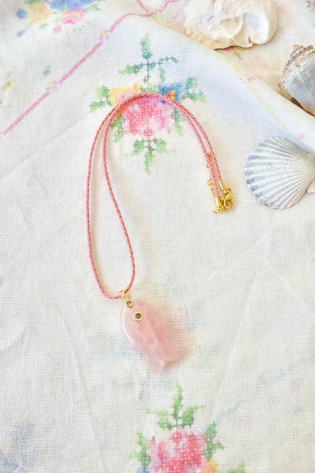 Pink Guava Fish Necklace