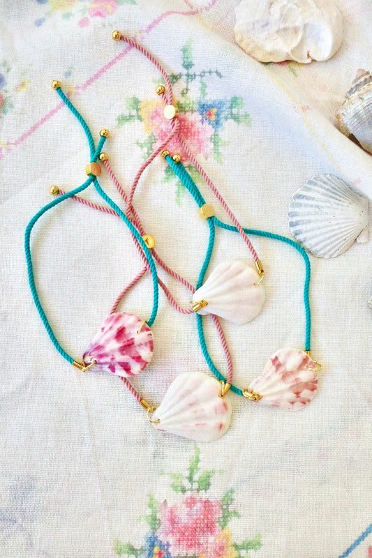 Sun-washed Adjustable Shell Bracelet