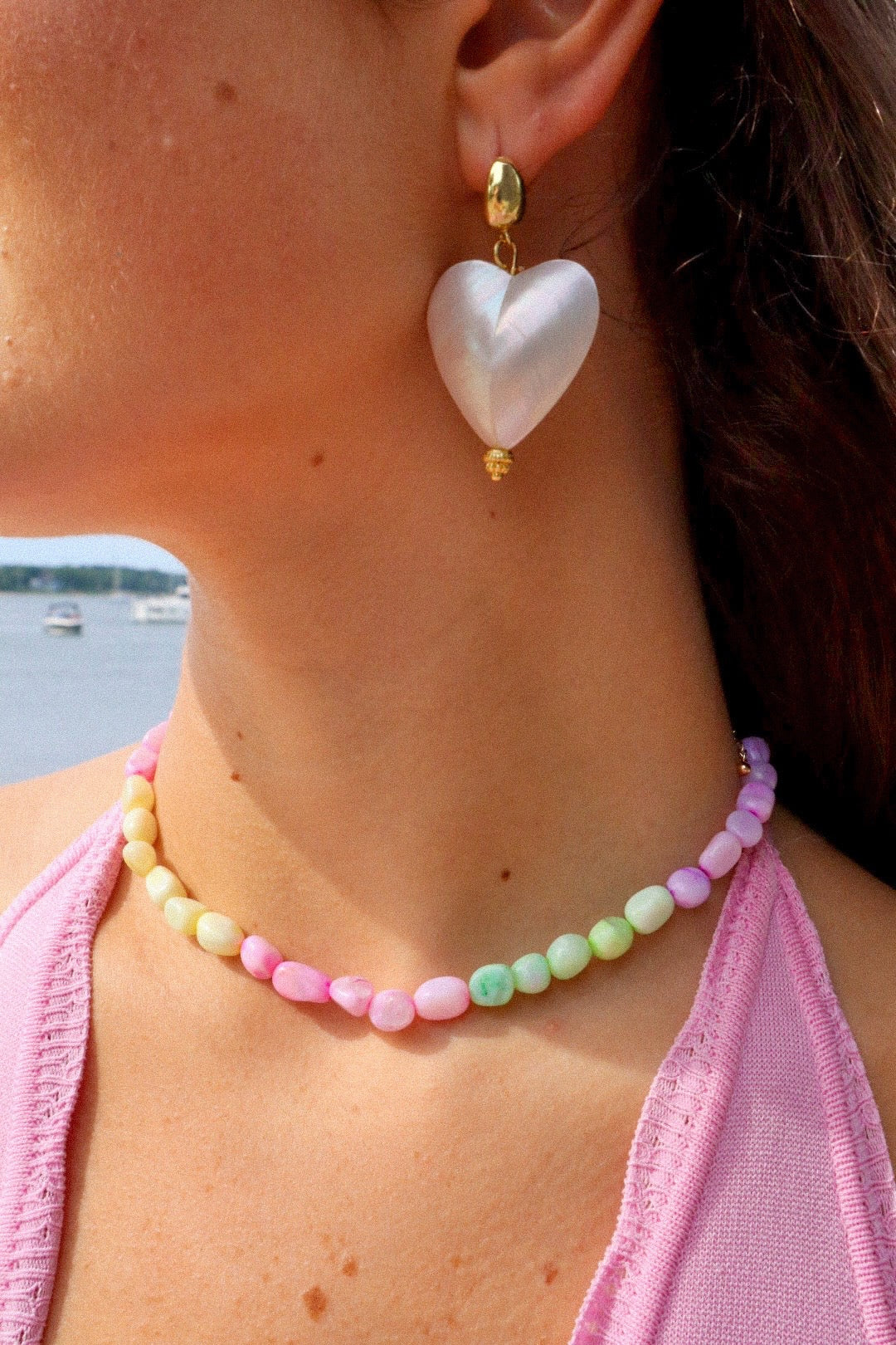Pearl Cove Heart Earrings