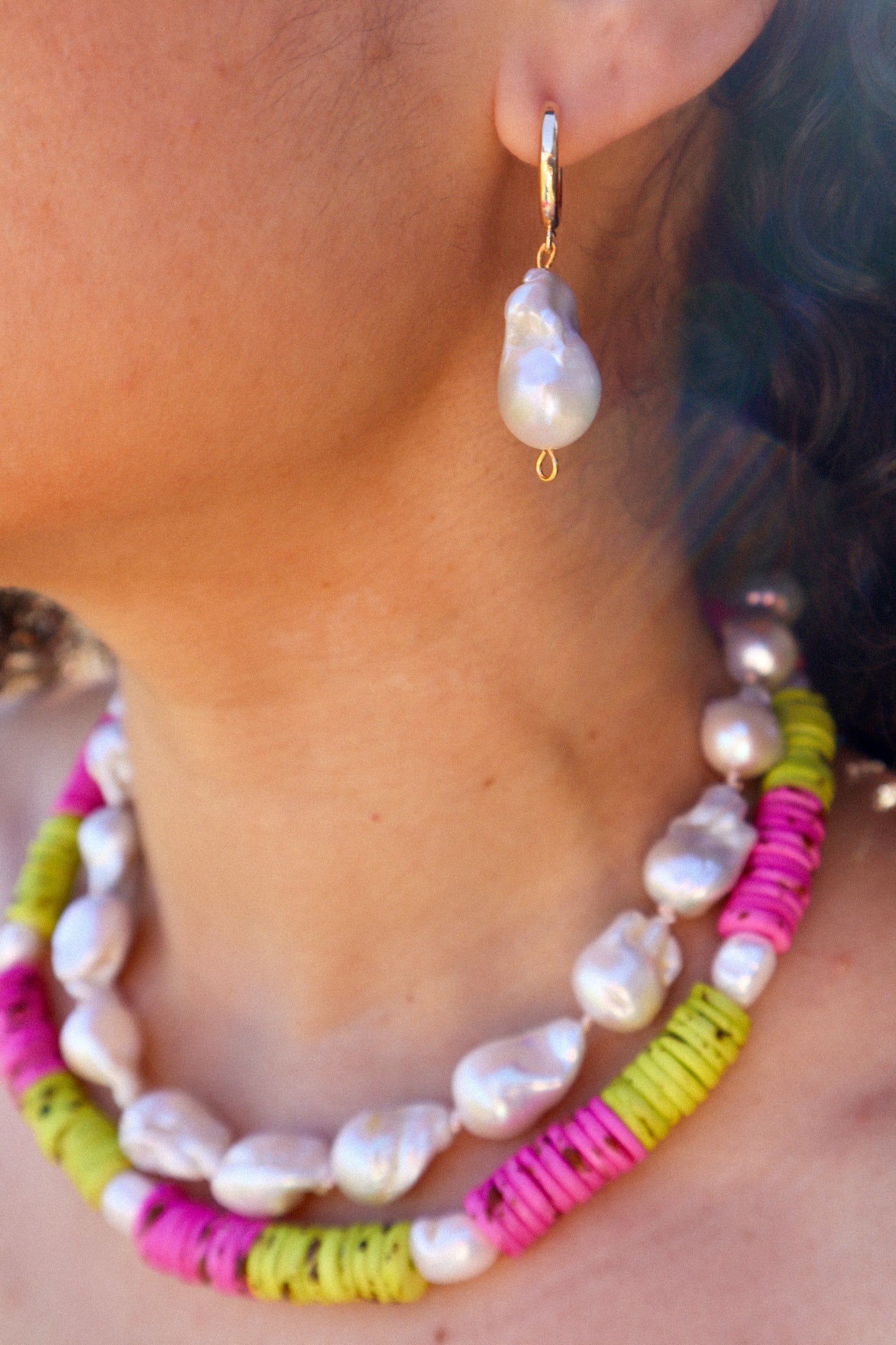 Hollie Baroque Pearl Earrings