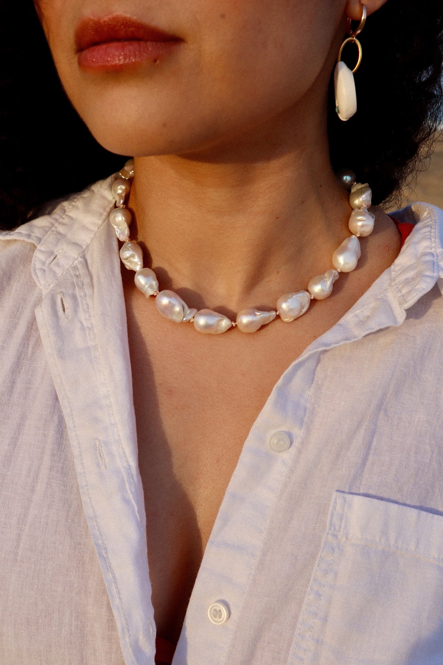Celine Baroque Pearl Necklace